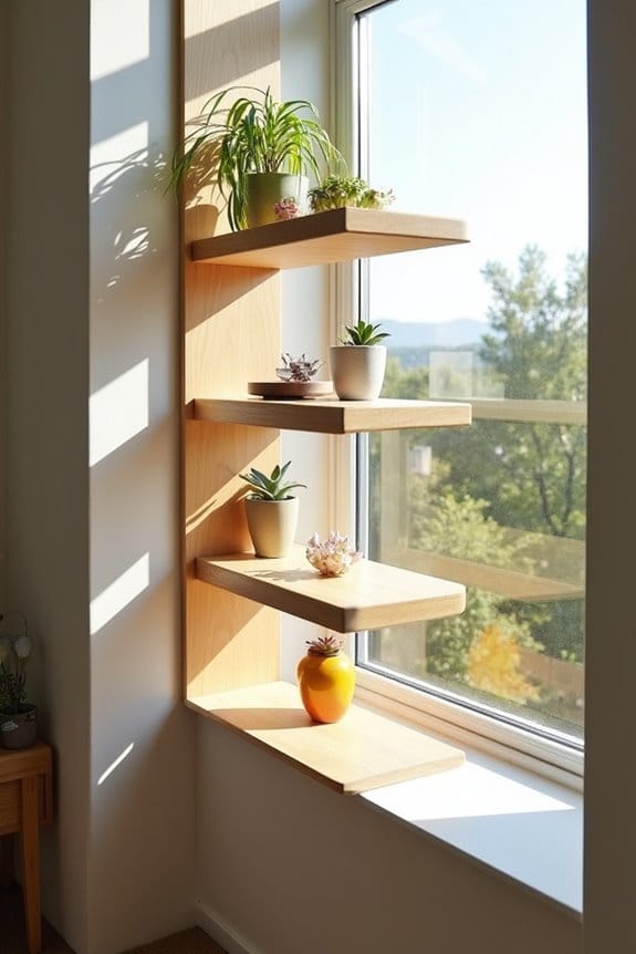 adjustable swivel shelves design