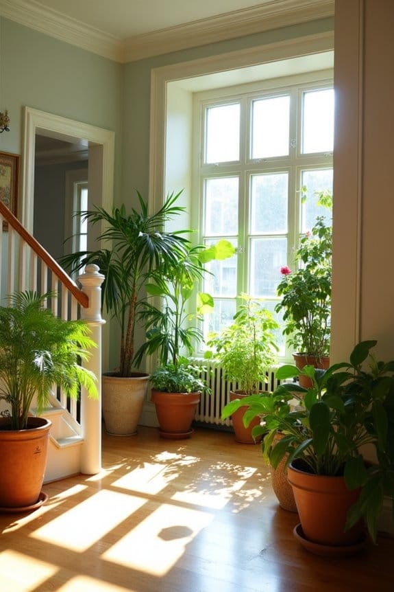 cozy nook on staircase