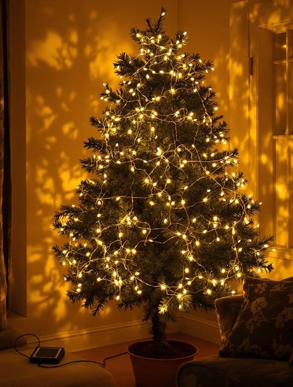 indoor solar christmas lights