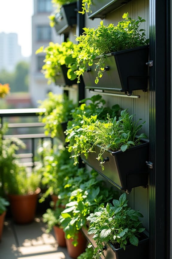 irrigation enabled stackable containers