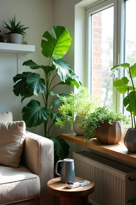plant care in corners
