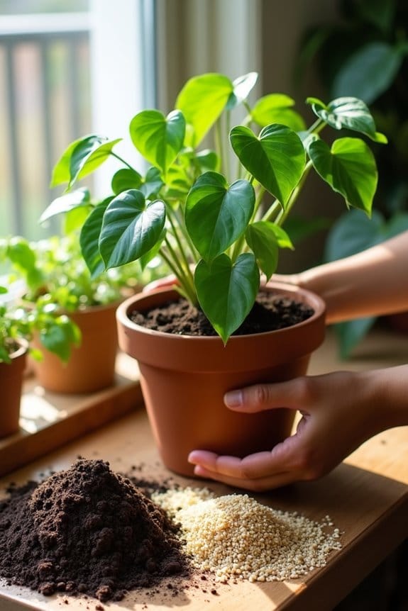 proper soil for repotting