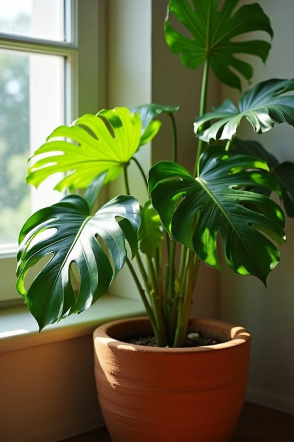 terracotta promotes monstera growth