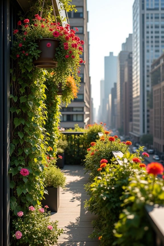vertical garden hanging baskets